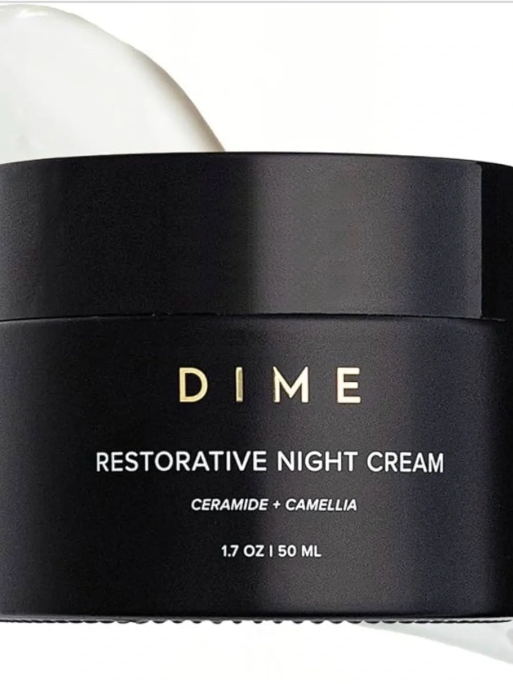 New  DIME RESTORATIVE NIGHT CREAM - Black - Ceramide + Camellia